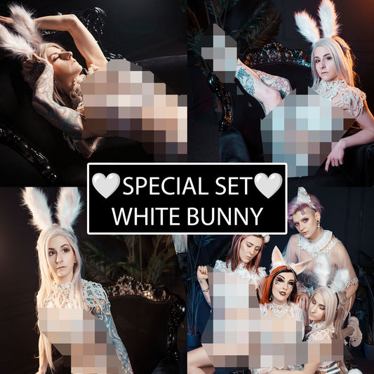 SPECIAL Easter WHITE BUNNY Set 2024